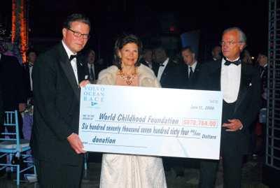 King Carl XVI Gustaf and Queen Silvia of Sweden host a gala for the World Childhood Foundation sponsored by the Volvo Ocean Race at the World Financial Center Winter Garden  on May 11, 2006. 
Credit:  ©Stephanie Berger 
�������
